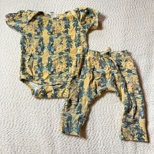 Kate Quinn Golden Fairies Outfit Size 12-18 Months Panda pants and Bodysuit